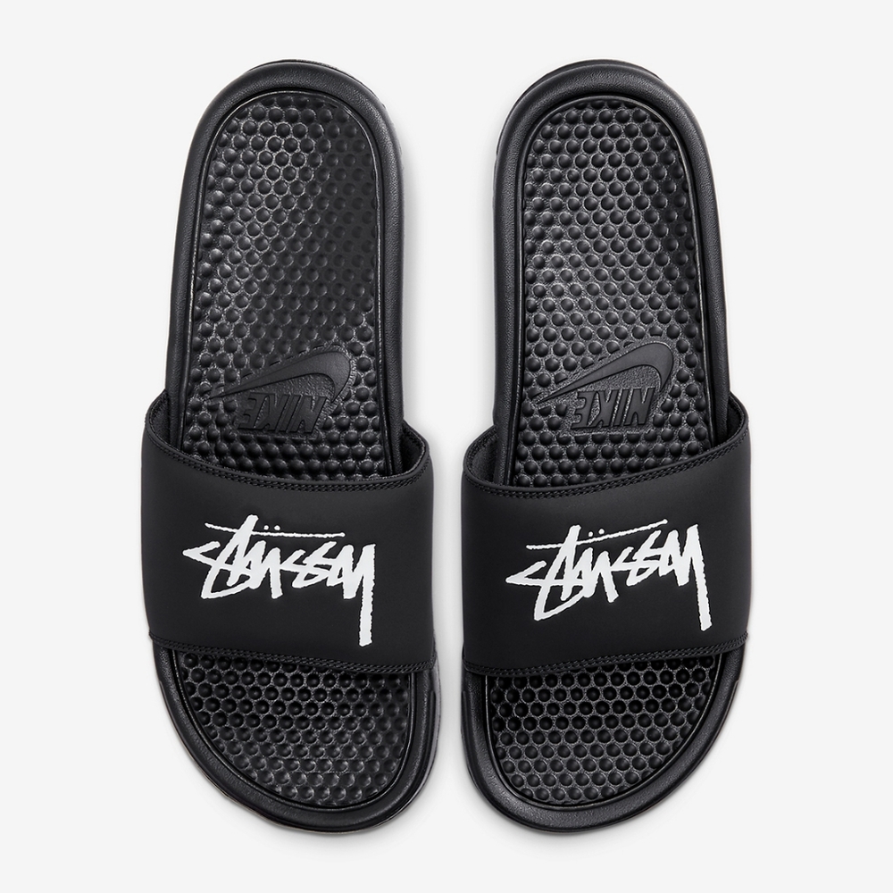 Nike Benassi x Stüssy Slides (Cross posted)